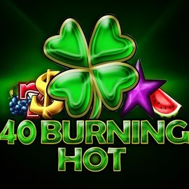 40 Burning Hot slot logo by Amusnet Interactive at Naobet Casino