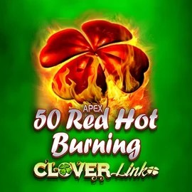 50 Red Hot Burning Clover Links logo by Novomatic at Naobet Casino