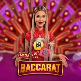 Mega Baccarat by Pragmatic Play, showcased at naobet-casino.org – game logo