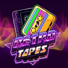 Retro Tapes slot logo by Push Gaming at Naobet Casino