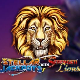 Jackpots logo of Stellar Jackpots with Serengeti Lions from Lightning Box Game at Naobet Casino